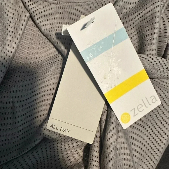 NWT ZELLA Wave Mesh Tank In Grey Zinc - size M - Picture 6 of 6